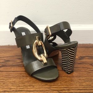 DVF "Padme Too Sutra" block heels